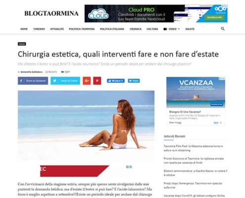 Chirurgua estetica quali interventi d'estate