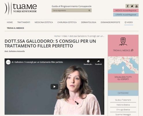 Dott.ssa Gallodoro: 5 consigli per un trattamente filler perfetto (Tuame)